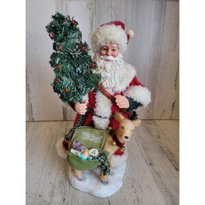 Clothique possible dreams Christmas‎ critters Santa Claus deer Xmas figure